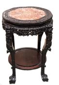Victorian marble topped table
