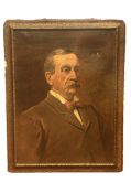 Victorian portrait of a gentleman, signed to verso