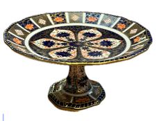 Early Royal crown derby cake stand Diameter 24 cm