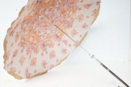 Early 20th century parasol with leather handle