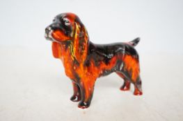 Anita Harris spaniel dog signed in gold