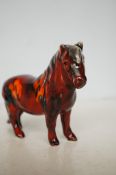 Anita Harris Shetland pony signed in gold