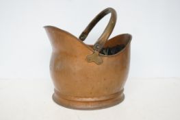 Copper coal bucket
