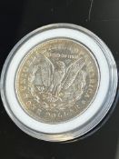 1921 Morgan silver dollar A.F