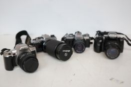 Olympus OM10, Fujica AX-5 & Minolta x2