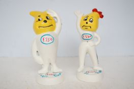 Pair of cast iron Esso money boxes Mr & Mrs Drip