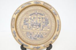 Bronze plaque Diameter 30 cm