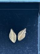 Pair of 9ct gold earrings