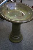 Early 20th century ceramic bird bath