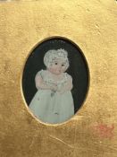 Hand painted child 1807-1866 in memory