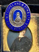Silver medal & portrait (Vera Cooper)