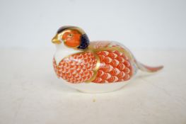 Royal crown derby pheasant gold stopper