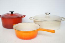 Le Creuset pan, Berndes casserole dish & 1 other