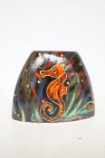 Anita Harris seahorse vase signed in gold