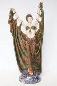 Large resin art deco lady (Modern) Height 60 cm