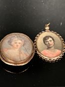 2 Oval portraits