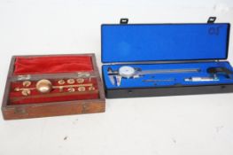 Sikes hydrometers measuring tool & a precision cal
