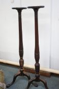 Pair of torchières on ball & claw feet Height 5ft