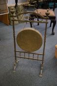 Early 20th century dinner gong 90cm