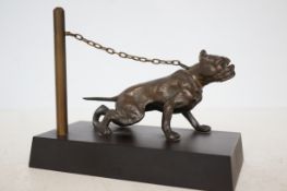 Very good model of a bronze Staffordshire bull ter