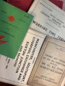 4x Vintage working railway timetables & 2 others