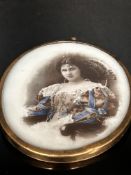 Oval watercolour portrait Miss Lily Hanbury
