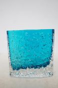 White friars kingfisher blue nailhead vase G Baxte