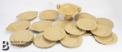 Ridgway Drab Ware Dessert Service