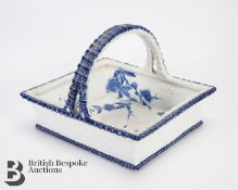 Blue and White Basket
