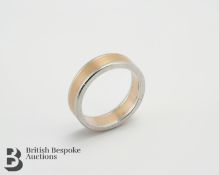 18ct Gold and Platinum Wedding Band