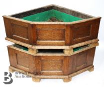 Pair of Corner Jardiniere