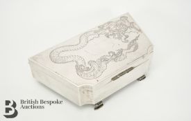 Chinese Silver Jewellery Box