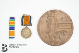 WWI Bronze Death Plaque
