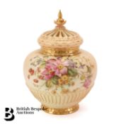 Royal Worcester Blush Ware Pot Pourri