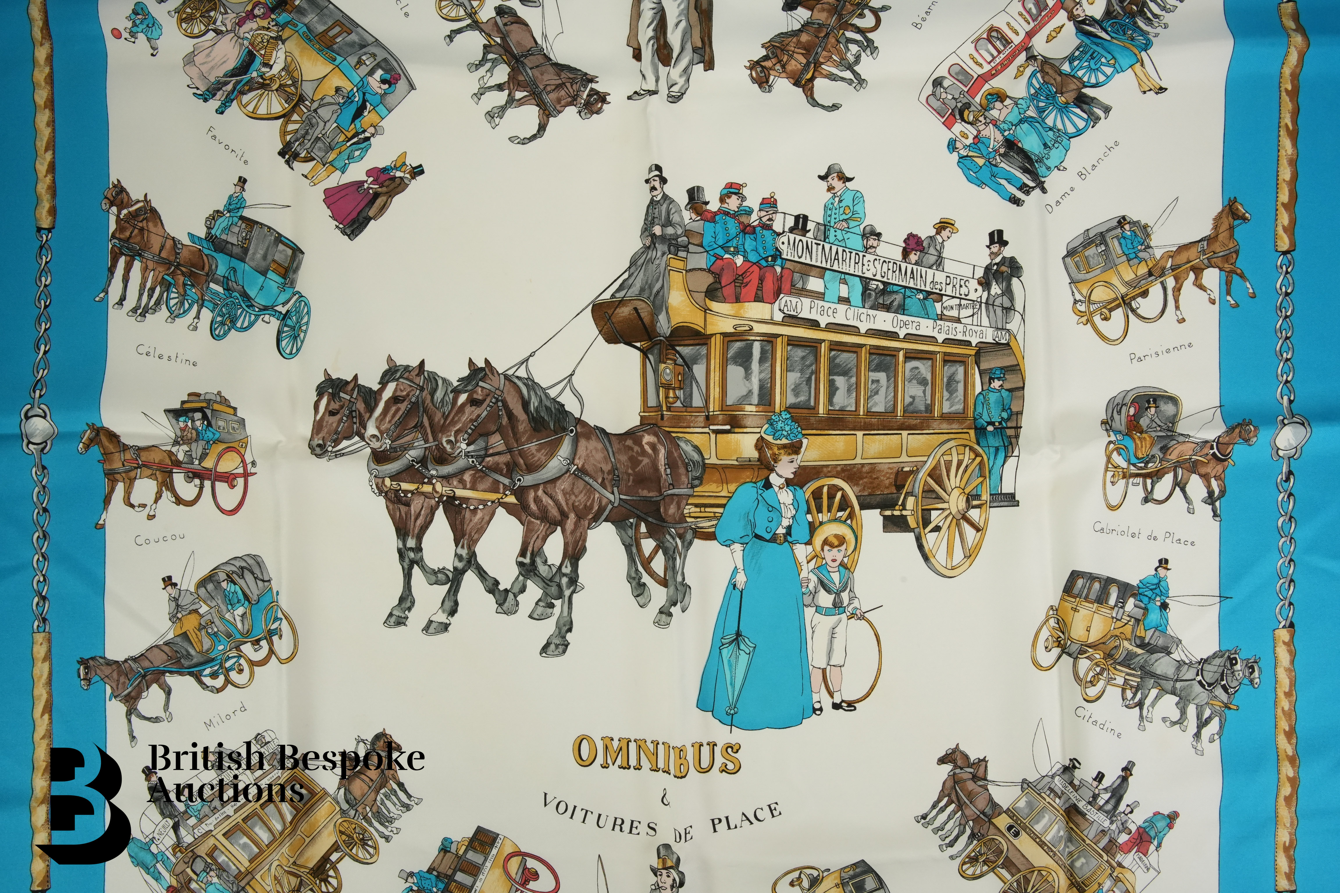 Hermes Paris Tribord Scarf - Image 4 of 5
