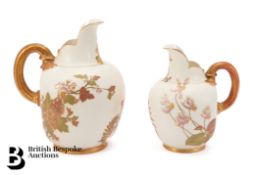 Royal Worcester Blush Ware Jugs