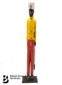Wood Carved Figure of a Sikh