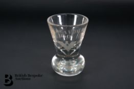 Freemason Toasting Glass