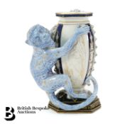 Royal Worcester Monkey Vase c1879