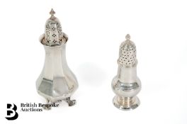 Two Silver Sugar Casters