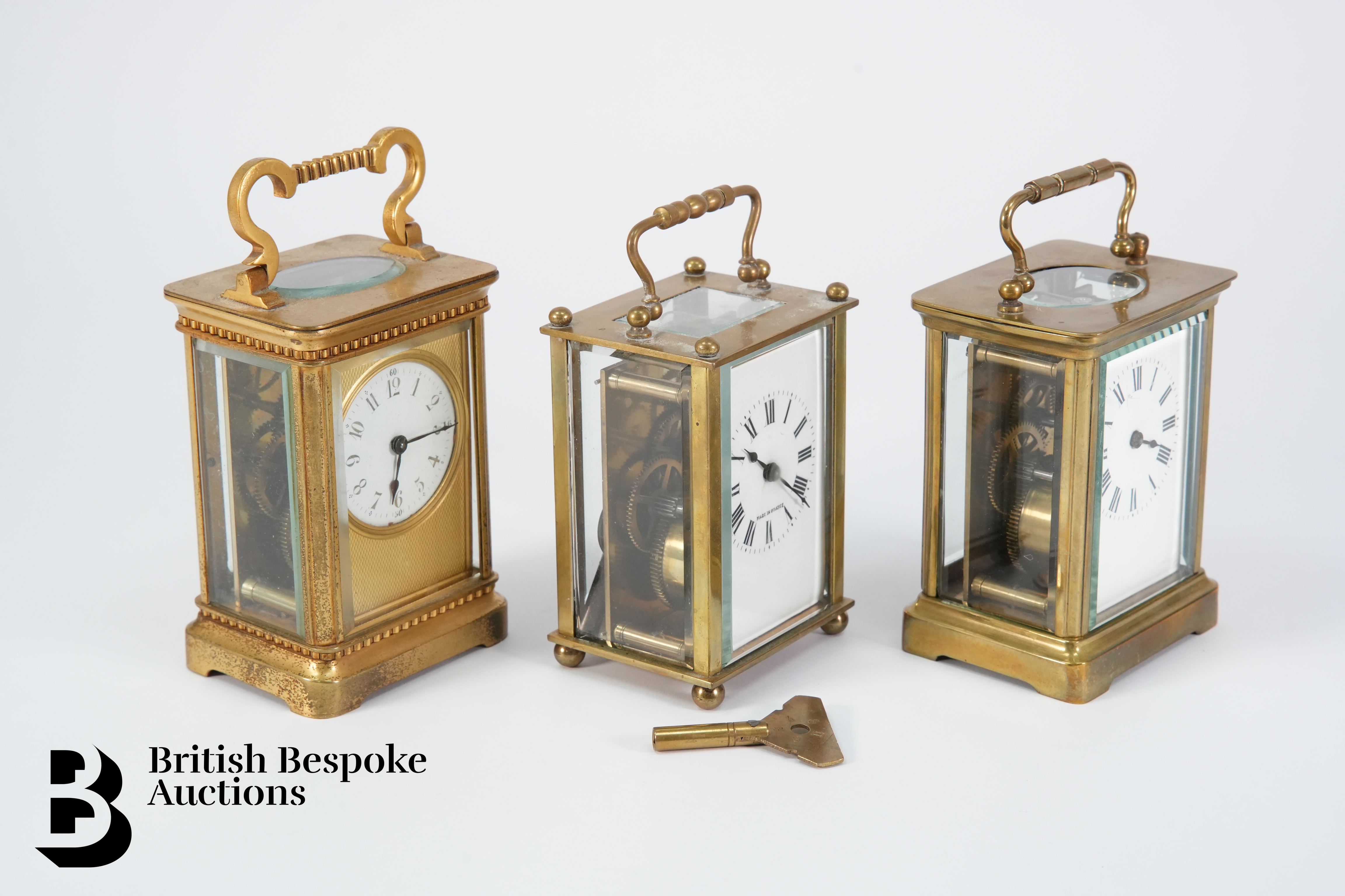 Three Brass Carriage Clocks - Image 3 of 3