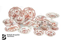 Coalport Indian Tree Coral Part Tea and Dinner Service