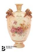 Royal Worcester Blush Ware Vase