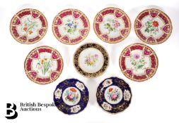 Crown Derby and Bloor Derby Cabinet Plates