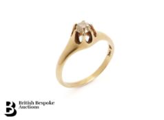 14ct Solitaire Diamond Ring