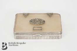Art Deco Silver Compact