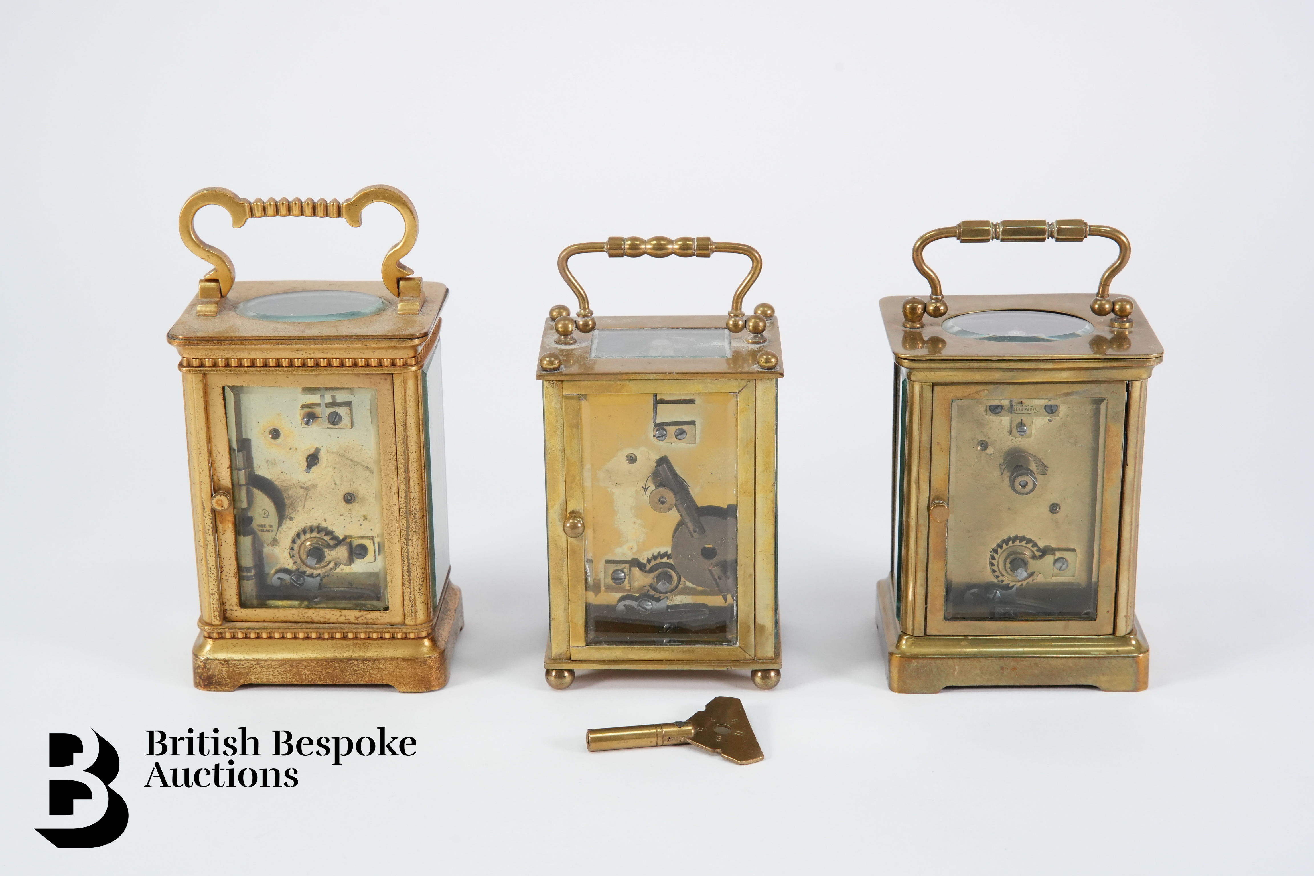 Three Brass Carriage Clocks - Image 2 of 3