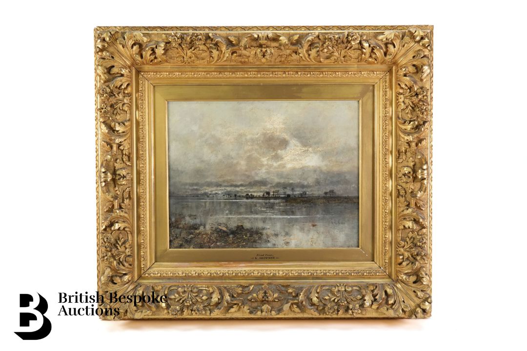 Karl Heffner (1849-1925) Oil on Canvas - Image 1 of 8