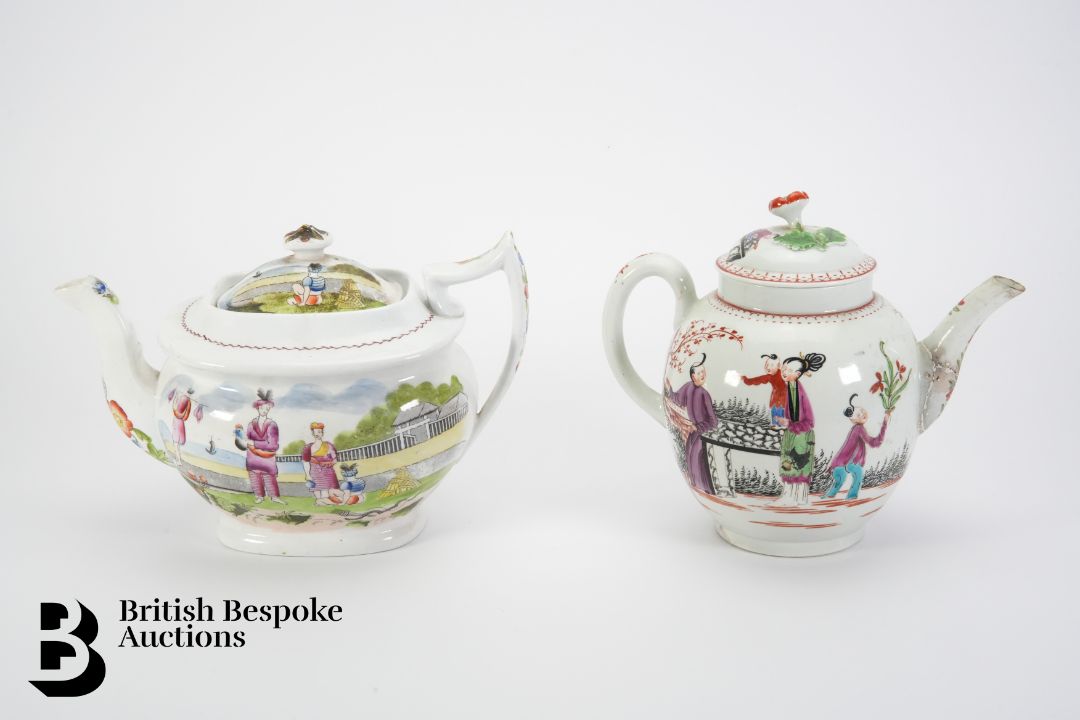 Two Chinese Export Tea Pots - Image 2 of 2