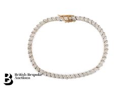 14ct Yellow Gold CZ Bracelet